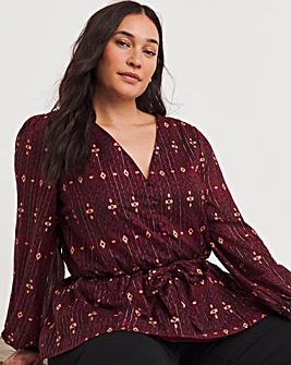 Joe Browns Foil Wrap Top Wine