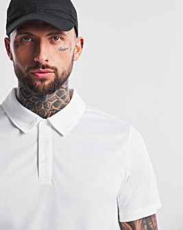 Jacamo Active White Golf Polo
