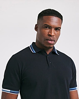 Tipped Jersey Polo Long