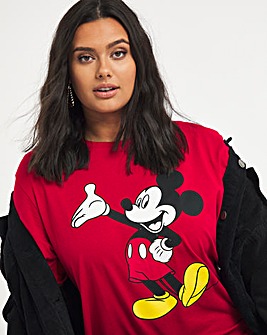 Mickey Red Regular Fit T-Shirt