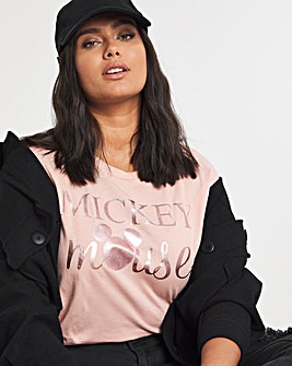 Mickey Pink Foil Regular Fit T-Shirt