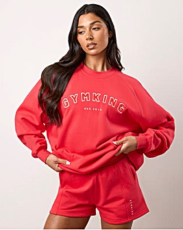 Gym King Shadow Oversized Crew Sweatshirt