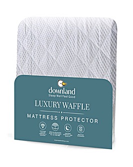 Downland Luxury Waffle Mattress Protector