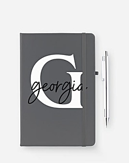 Personalised Initial Notebook & Pen Set