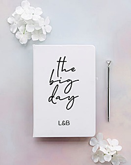 Personalised The Big Day Notebook & Pen Set
