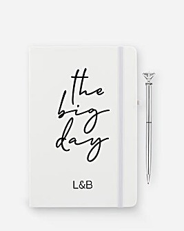Personalised The Big Day Notebook & Pen Set
