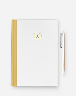 Personalised Colourblock Notebook & Pen Set