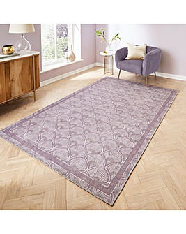 Catherine Lansfield Deco Peacock Washable Rug