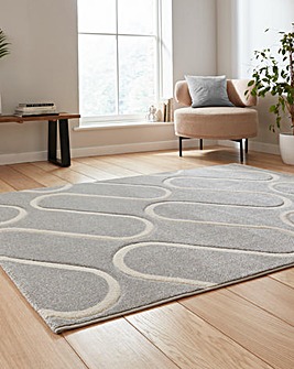 Catherine Lansfield Linear Curve Geometric Rug