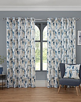 Sundour Bamford Lined Eyelet Curtains