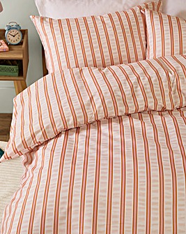 Hettie Soft Touch Striped Duvet Cover Set