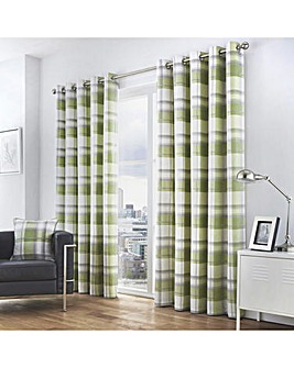 Balmoral Check Eyelet Curtains