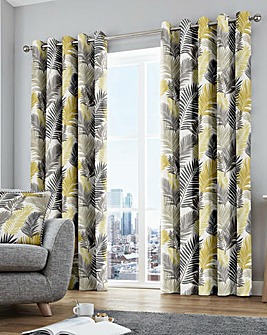 Tropical Eyelet Curtains in Multi