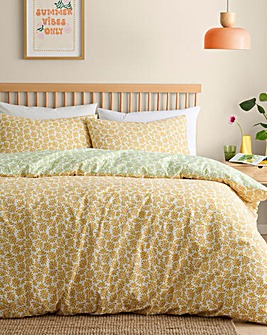 Fusion Retro Daisy Floral Duvet Cover Set