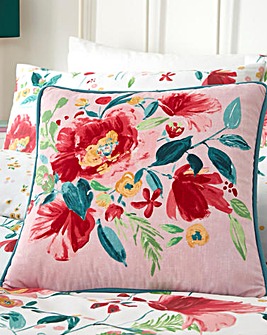 D & D Abstract Poppy Filled Cushion