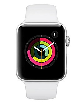 Apple Watch Series 3 42mm GPS Smart Watch - Silver and White