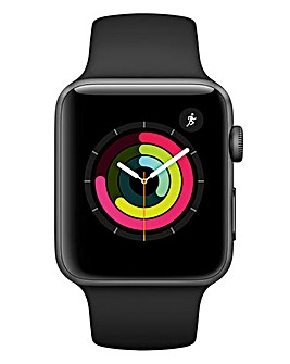 Apple Watch Series 3 GPS 42mm Space Grey Aluminium Case with Black Sport Band