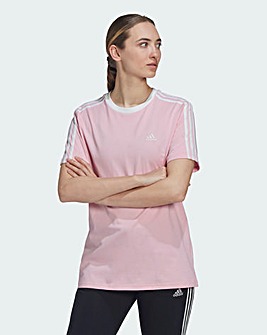 adidas 3 Stripe Boyfriend T-Shirt