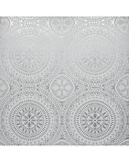 Arthouse Boho Medallion Silver Wallpaper