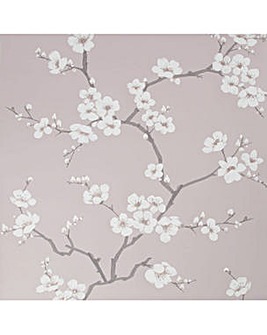 Fresco Pink Apple Blossom Floral Wallpaper