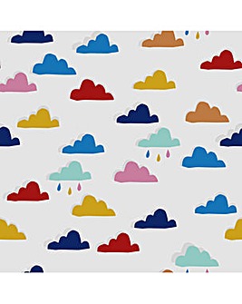 Joules Whatever the Weather White/Rainbow Wallpaper