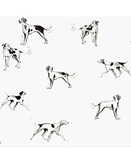 Joules Sketchy dogs Cream Wallpaper