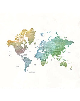 Arthouse World Map Mural