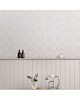 Laura Ashley Erwood Dove Grey Wallpaper