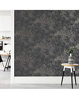 Boutique Gilded Concrete Onyx Textured Wallpaper
