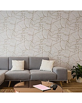 Superfresco Easy Gold Kintsugi Marble effect Wallpaper