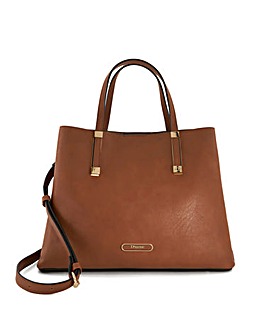 Dune Dorries Tan Shoulder Tote Bag