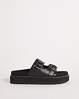 Kendall Chunky Buckle Footbed Sandals Wide Fit
