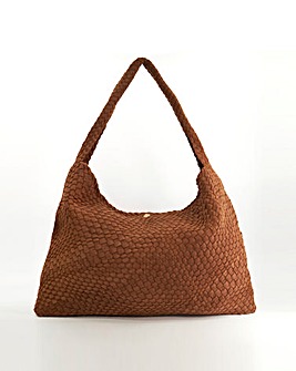 Dune Deliberate Woven Shoulder Tote Bag