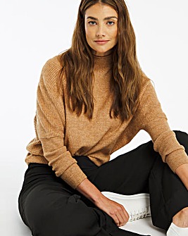 Cosy Ribbed Funnel Neck