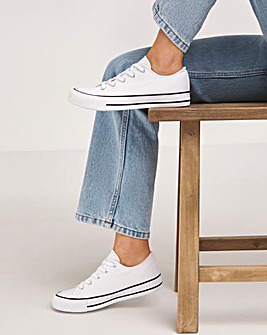 Nelly Chunky Canvas Trainers Extra Wide EEE Fit