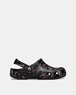 Crocs Classic Floral Print Clogs Standard Fit