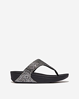 Fit Flop Lulu Glitter Toe-Post Sandals Standard Fit