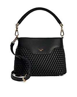 Dune Woven Top Handle Shoulder Bag