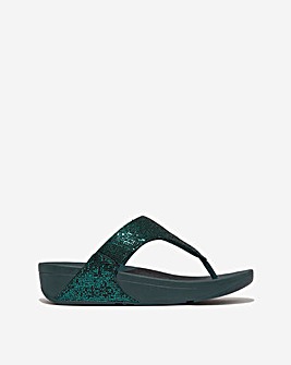 Fit Flop Lulu Glitter Toe-Post Sandals Standard Fit