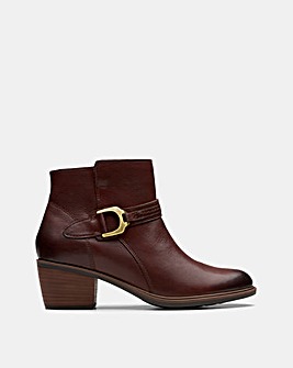 Clarks Neva Buckle Leather Boot