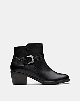 Clarks Neva Buckle Leather Boot