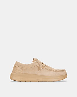 HeyDude Wally COMF Suede Shoe - Tan