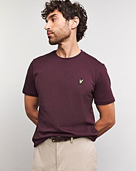 Lyle & Scott Burgundy Classic Short Sleeve T-Shirt - Burgundy