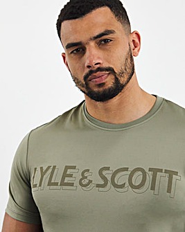 Lyle & Scott Green Sport Short Sleeve Shadow Logo T-Shirt