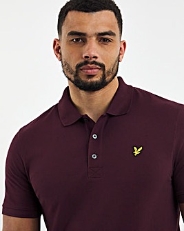 Lyle & Scott Burgundy Classic Short Sleeve Polo