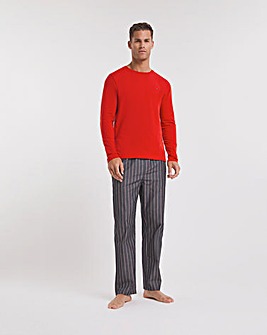 Tommy Hilfiger Multi T-Shirt & Woven Pant Pyjama Set