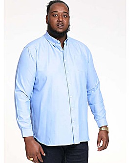 D555 Richard-SKY BLUE Basic Oxford Long Sleeve Shirt