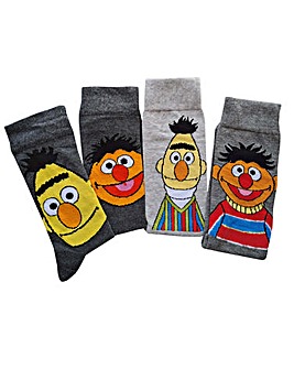 Bert & Ernie 4pk Socks