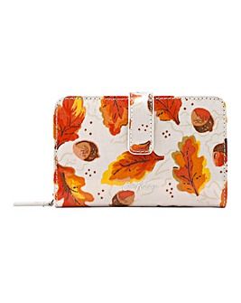 Cath Kidston Falling Leaves Folded Zip Wallet