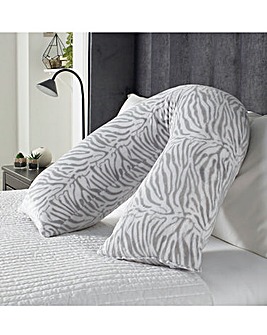 Zebra Print V Shape Pillow